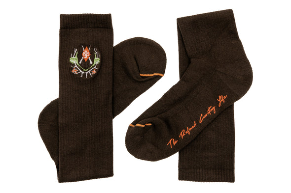 Royal Sporting Pima Cotton Socks - Walnut