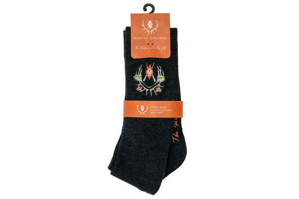 Royal Sporting Pima Cotton Socks - Gunmetal