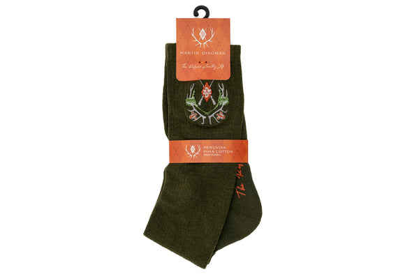 Royal Sporting Pima Cotton Socks - Pine