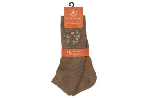 Royal Sporting Pima Cotton Socks - Oak