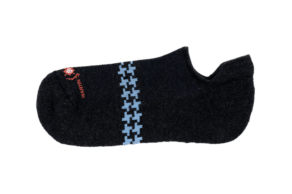 Ultimate Padded Peruvian Pima Cotton Sneaker Socks - Charcoal