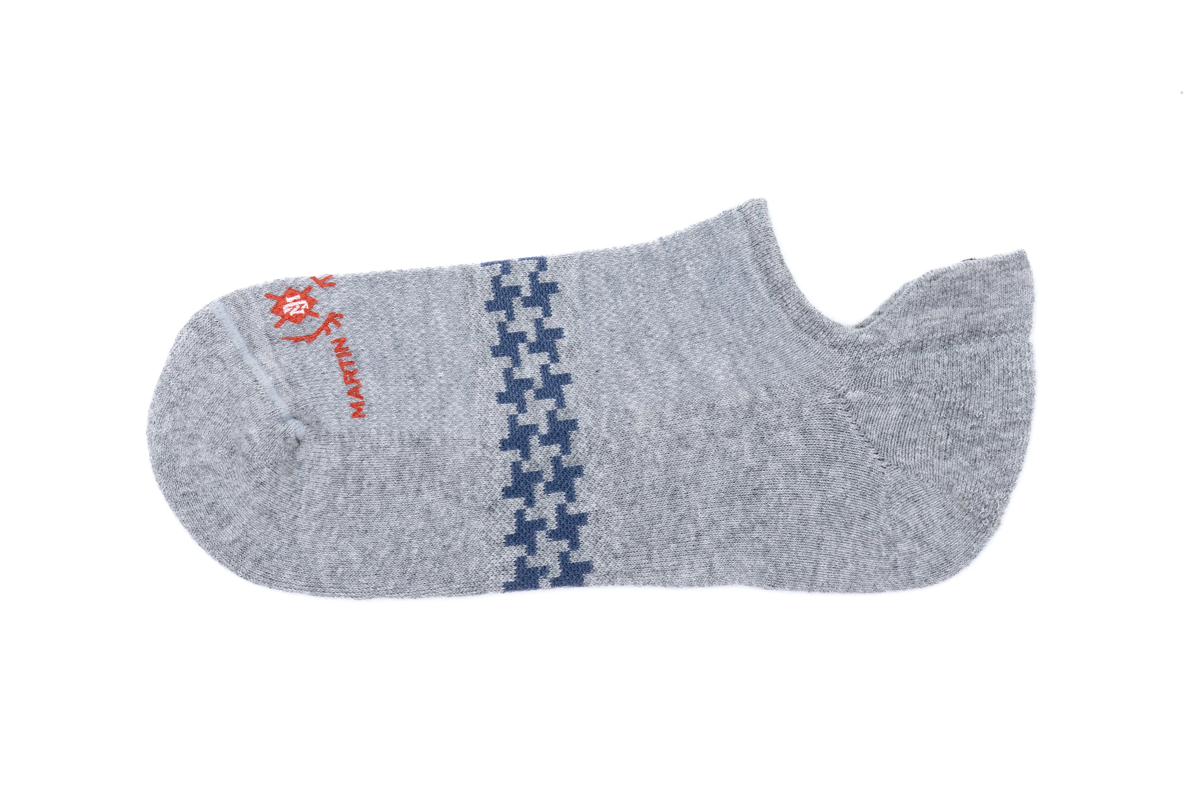 Ultimate Padded Peruvian Pima Cotton Sneaker Socks - Heather Grey