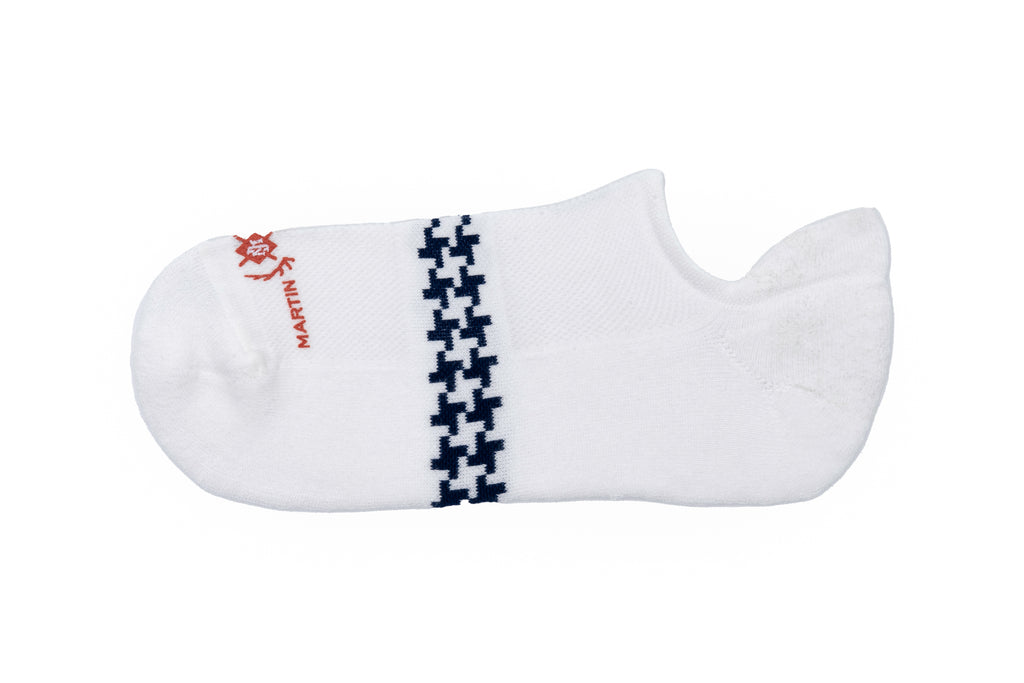 Ultimate Padded Peruvian Pima Cotton Sneaker Socks - White