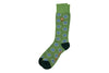 Floral Peruvian Pima Cotton Socks - Kiwi
