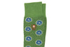 Floral Peruvian Pima Cotton Socks - Kiwi