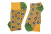 Floral Peruvian Pima Cotton Socks - Pineapple