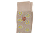 Floral Peruvian Pima Cotton Socks - Sand