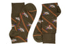 Wood Duck Peruvian Pima Cotton Socks - British Khaki