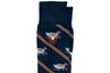 Wood Duck Peruvian Pima Cotton Socks - Navy