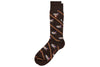 Wood Duck Peruvian Pima Cotton Socks - Walnut