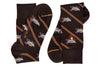 Wood Duck Peruvian Pima Cotton Socks - Walnut