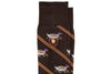 Wood Duck Peruvian Pima Cotton Socks - Walnut