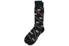 Wood Duck Peruvian Pima Cotton Socks - Charcoal