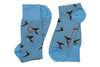 Pheasant Peruvian Pima Cotton Socks - Sky Blue