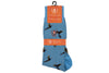 Pheasant Peruvian Pima Cotton Socks - Sky Blue