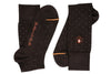 Pin Dot Peruvian Pima Cotton Socks - Walnut