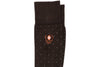 Pin Dot Peruvian Pima Cotton Socks - Walnut