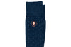 Pin Dot Peruvian Pima Cotton Socks - Slate