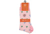 Tropical Stripe Peruvian Pima Cotton Socks - Bubblegum
