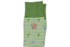 Tropical Stripe Peruvian Pima Cotton Socks - Kiwi