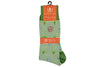 Tropical Stripe Peruvian Pima Cotton Socks - Kiwi