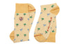 Tropical Stripe Peruvian Pima Cotton Socks - Pina Colada
