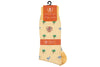 Tropical Stripe Peruvian Pima Cotton Socks - Pina Colada