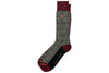 Window Pane Peruvian Pima Cotton Socks - Wine