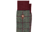 Window Pane Peruvian Pima Cotton Socks - Wine