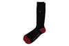 Ventilated All Season Peruvian Pima Cotton Socks - Black
