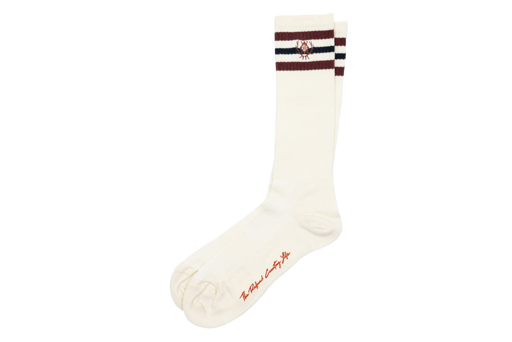 Country Crew Peruvian Pima
Cotton Socks - Maroon / Navy