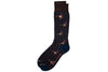 Pheasant Peruvian Pima Cotton Socks - Walnut