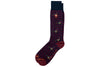 Pheasant Peruvian Pima Cotton Socks - Navy