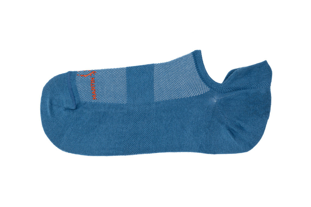 Ultimate Ventilated Peruvian Pima Cotton Sneaker Socks - Sky Blue