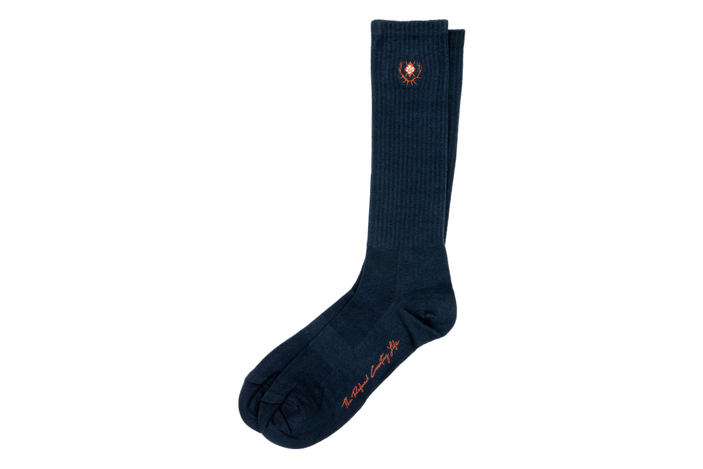 All Season Peruvian Pima Cotton Socks - Navy