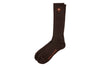 All Season Peruvian Pima Cotton Socks - Walnut