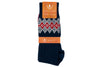 Cabin Merino Wool and Pima Cotton Socks - Navy