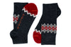 Cabin Merino Wool and Pima Cotton Socks - Charcoal