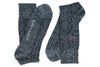Cashmere Cable Andean Alpaca Socks - Heather Grey