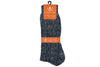 Cashmere Cable Andean Alpaca Socks - Heather Grey