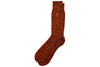 Chevron Alpaca Yarn Socks - Pumpkin