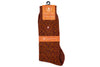 Chevron Alpaca Yarn Socks - Pumpkin