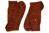 Chevron Alpaca Yarn Socks - Pumpkin