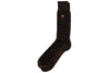 Chevron Alpaca Yarn Socks - Walnut