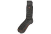 Chevron Alpaca Yarn Socks - Stone