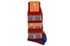 Fairisle Alpaca Yarn Socks - Barn Red