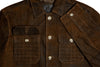 Yorkshire Lightweight Goat Suede Shirt Jacket - Antique Tobacco