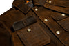 Yorkshire Lightweight Goat Suede Shirt Jacket - Antique Tobacco