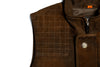 Northumberland Lightweight Goat Suede Vest - Antique Tobacco