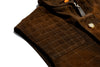 Northumberland Lightweight Goat Suede Vest - Antique Tobacco